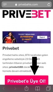 Privebet Mobil Uygulama